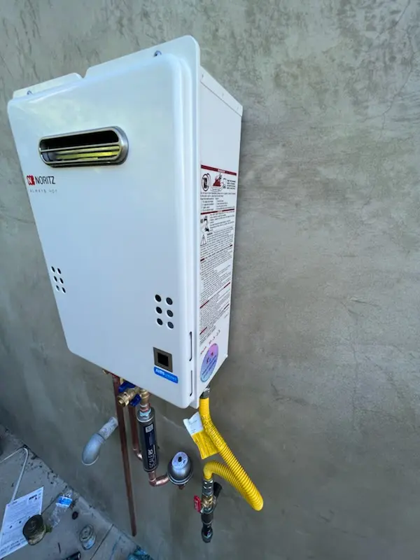 Tankless water heater installation for Beekman homes